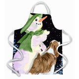 Caroline'S Treasures Ss8949Apron Snowman With English Springer Spaniel Apron, Large, Multicolor
