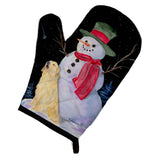Caroline'S Treasures Ss8951Ovmt Snowman With Golden Retriever Oven Mitt, 12 By 8.5, Multicolor