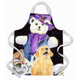 Caroline'S Treasures Ss8954Apron Golden Retriever Apron, Large, Multicolor