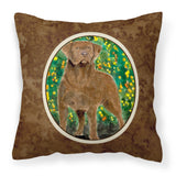 Caroline'S Treasures Ss8969Pw1414 Chesapeake Bay Retriever Decorative Canvas Fabric Pillow, Large, Multicolor