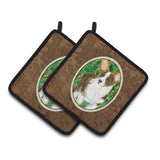 Caroline'S Treasures Corgi Pair Of Pot Holders Ss8970Pthd, 7.5Hx7.5W, Multicolor