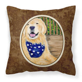 Caroline'S Treasures Ss8972Pw1414 Golden Retriever Decorative Canvas Fabric Pillow, Large, Multicolor