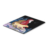 Caroline'S Treasures Santa Claus With Golden Retriever Mouse Pad/Hot Pad/Trivet (Ss8973Mp)