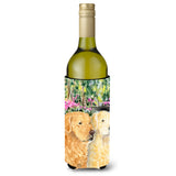 Golden Retriever Wine Bottle Beverage Insulator Beverage Insulator Hugger Ss8974Literk