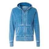 J. America Vintage Zen Fleece FullZip Hooded Sweatshirt Royal, S