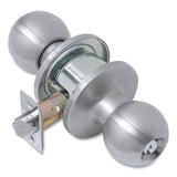 Tell CL101705 Light Duty Commercial Storeroom Knob Lockset Satin Stainless Steel