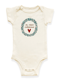 My First Christmas Organic Baby Bodysuit