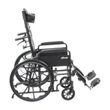 Silver Sport Full-Reclining Wheelchair, Full Arms, 18 Seat