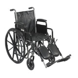 Silver Sport 2 Wheelchair, Detachable Desk Arms, Elevating Leg Rests, 18 Seat