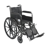 Silver Sport 2 Wheelchair, Non Removable Fixed Arms, Elevating Leg Rests, 18 Seat