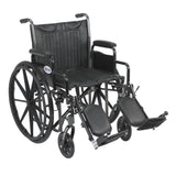 Silver Sport 2 Wheelchair, Detachable Desk Arms, Elevating Leg Rests, 20 Seat