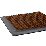 Super-Soaker Rubber-Border 4'x6' Dark Brown Scraper/Wiper Mat