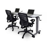 Luxor Stand-Nestc-72 Is A 72 Adjustable Flip Top Table Wih A Crank Handle