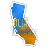 Ucla Bruins Watercolor State Die Cut Decal 2-Inch 4-Pack