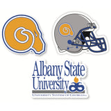 Albany State University Vinyl Decal Sticker 3 Pack 4-Inch Each