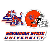 Savannah State University Vinyl Decal Sticker 3 Pack 4-Inch Each