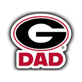 Georgia Bulldogs Proud Dad Die Cut Decal 2-Pack