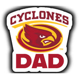 Iowa State Cyclones Proud Dad Die Cut Decal 2-Pack