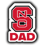 Nc State Wolfpack Proud Dad Die Cut Decal 2-Pack