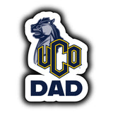 University Of Central Oklahoma Bronchos Proud Dad Die Cut Decal 2-Pack