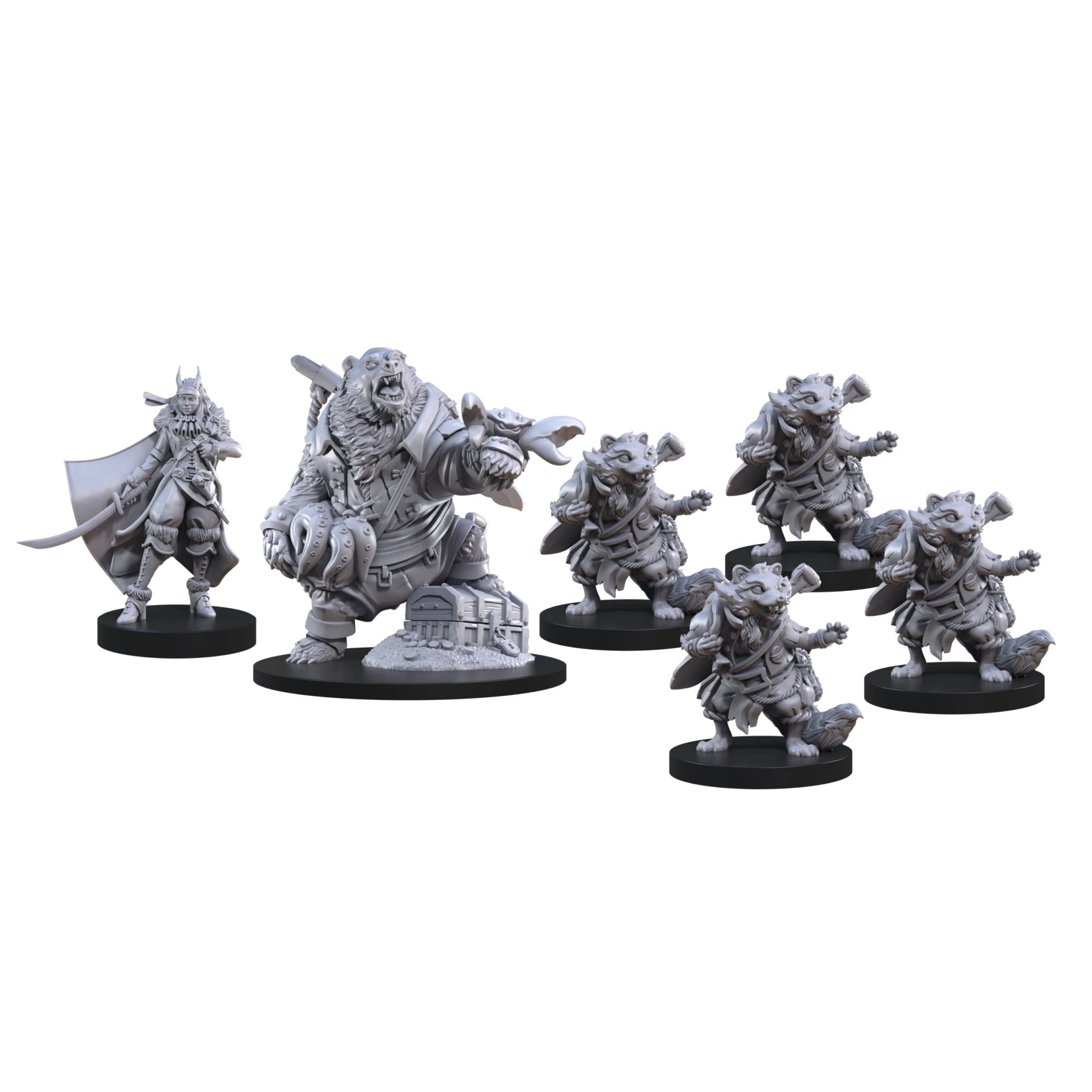 Animal Adventures: Raiders Of The Faraway Sea Roleplaying Miniatures 5E Compatible
