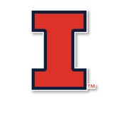 Illinois Fighting Illini 4 Inch Vinyl Mascot Decal Sticker 2-Pack