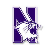 Northwestern University Wildcats 4 Inch Vinyl Mascot Decal Sticker 2-Pack