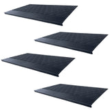 Amerihome 4 Piece Bull Nose Rubber Stair Tread Set 30 X 10 Inch