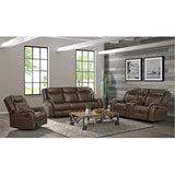 Sunset Trading Avant 3 Piece Reclining Living Room Set | Sofa With Drop Down Console Usb, 2 Outlets, Cupholders | Dual Rocking L