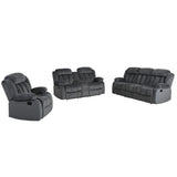 Sunset Trading Madison 3 Piece Reclining Living Room Set