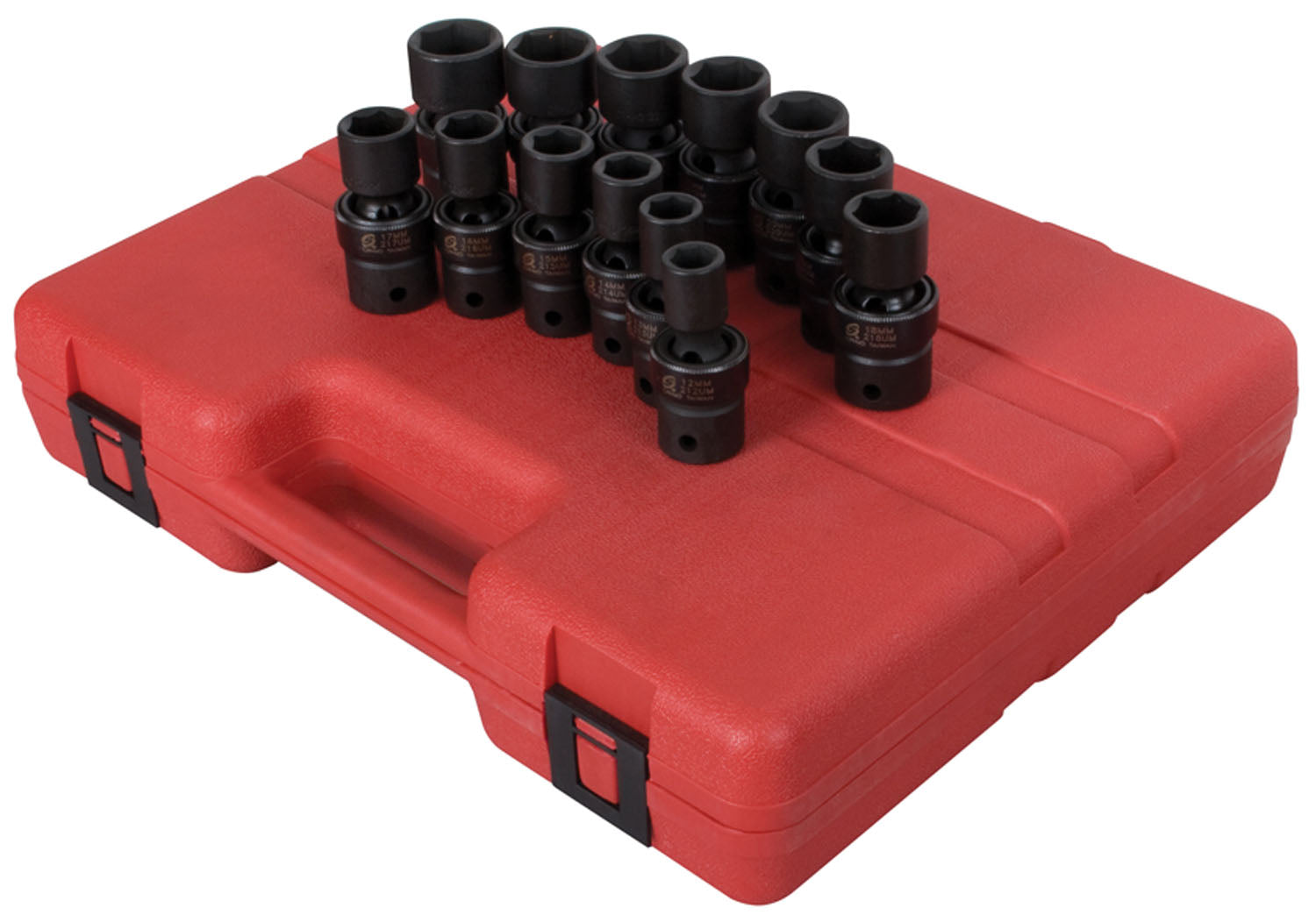 1/2'' Metric Univ Imp Sckt 13Pc