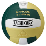 Tachikara Sv5Wsc Sensi-Tec Composite Volleyball (Green, White And Vintage Gold)