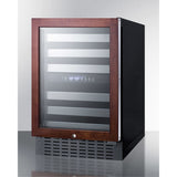 Dual Zone Built-In Wine Cellar With Panel-Ready Glass Door, Full Extension Shelves, Digital Thermostat, And Black Cabinet