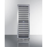 Commercially Approved Dual Zone Wine Cellar For Built-In Or Freestanding Use With Seamless Stainless Steel Door And Full-Extensi
