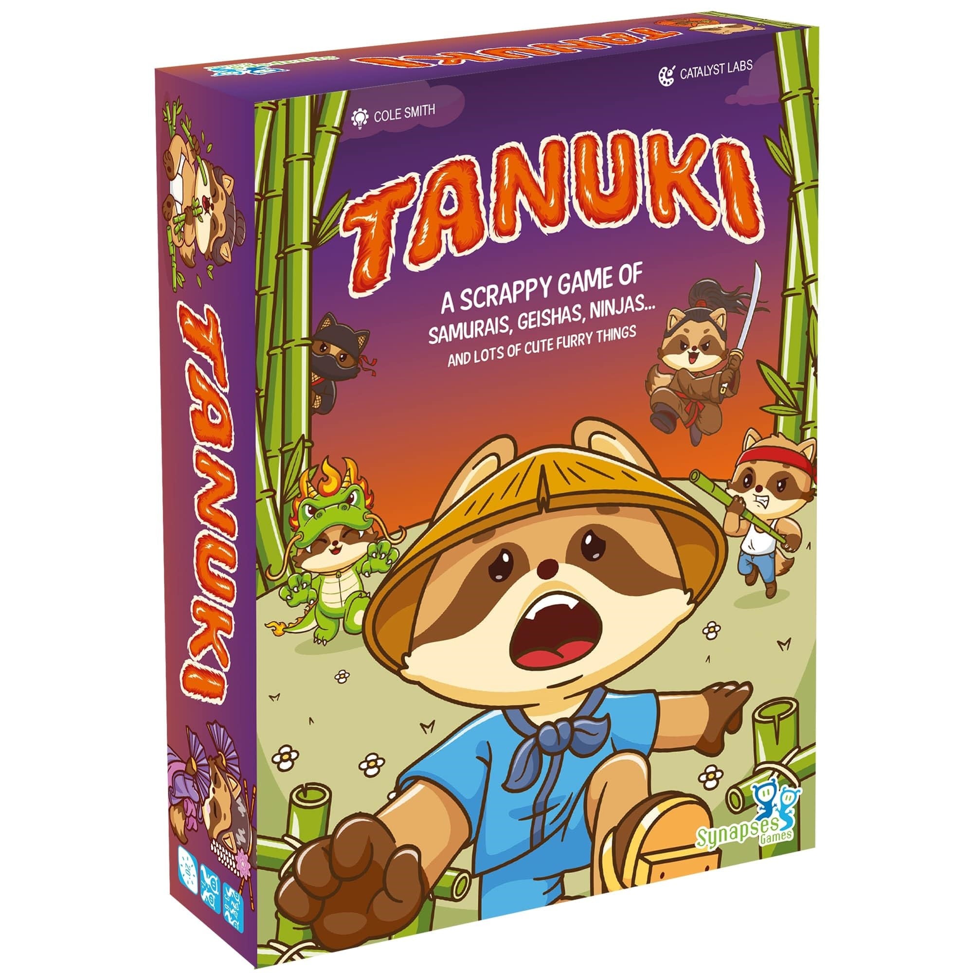 Synapses Games: Tanuki - Family Take-That Card Game, For People Who Like Cute Furry Things & Non-Stop Player Interaction, Ages 7