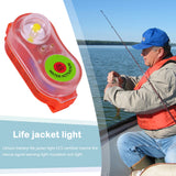 5-1pcs Surfing Life Jacket Light LED Lithium Lamp Position Indicator Self-Lighting Swimming Life Vest Emergency Lamp