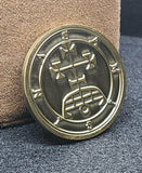 Samigina Demon Sigil Coin - Ars Goetia Marquis Seal