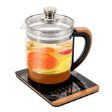 1.8L Electric Glass Tea Kettle - Multifunction Hot Water Boiler with Keep Warm & 6 Temp Settings, BPA-Free glass teapot