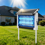 Solar Bug Zapper Outdoor, 4500V Mosquito Zapper with Panel Sensor, Waterproof Electric Fly Zapper for Garden Patio Camping