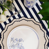 SCARLET WHITE & NAVY BLUE FAUX LEATHER PLACEMAT (Set Of 4)