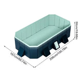 Outdoor Swimming Pool Foldable Big Capacity Non-Inflatable Family Pool Thickened Wear-Resistant for Summer Water Party Fun in the Sun