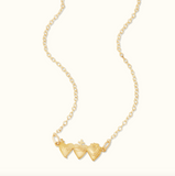 Holy Family Hearts® In Polished Brass Tiny Version