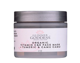 GLIMMER GODDESS Organic Glow Up Tumeric Vitamin C & E Brightening Face Mask