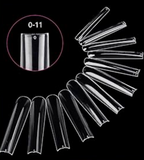 Queen - Clear Square Full Cover Tips - Extra Long ( 240pc)
