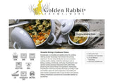 Golden Rabbit Enamelware Camouflage Sandwich Plates - Set of 4