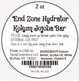 Endzone Hydrator - Organic Kokum & Jojoba Lotion Bar for Deep Moisture