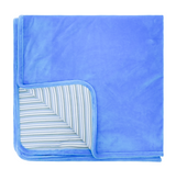 Striped cuff footie - velour