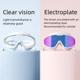 Outdoor Swimming Goggles Anti-Fog Wide View Scuba Diving Swimming Glasses with Earplugs for Adult Youth Water Diving Goggles