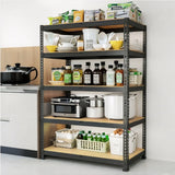 72"/60"H Garage Shelving Storage Shelves，2000LBS Capacity Heavy Duty Adjustable Storage Shelve For Closet