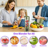 450ml Portable Juicer Blender Cup 12 Stainless Steel Blades 3 Speed Modes USB Charging Digital Screen Travel Smoothie Maker Rechargeable Mini Fruit Juice Mixer Easy To Clean For Sports Office Camping